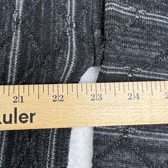 Pronto Uomo Sweater Mens Size Large Black Diagonal Stripe Crewneck L - Picture 5 of 7